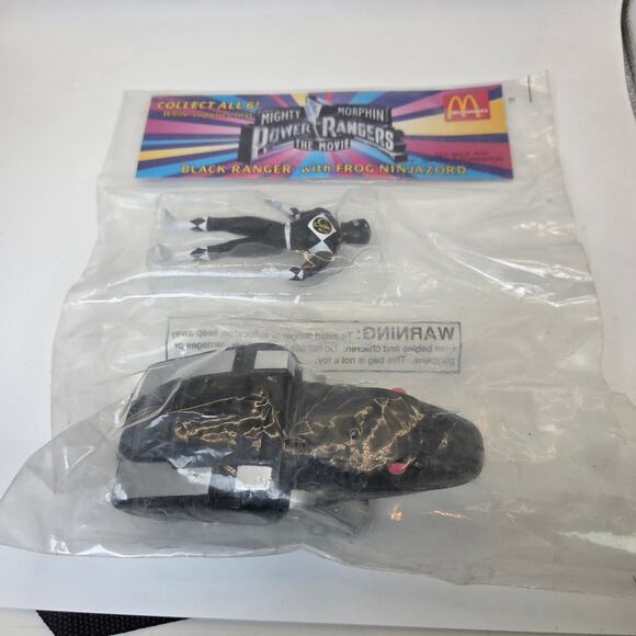 1995 McDonald's Power Rangers Movie Lot of 4 Toys Ninjazord Figures MMPR - Picture 7 of 15